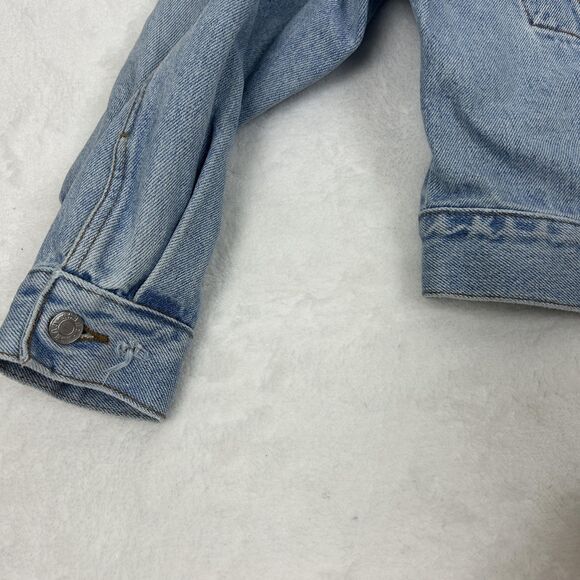Vintage Guess Jeans Jacket Womens Large Denim Trucker Georges Marciano Made USA - Picture 11 of 14